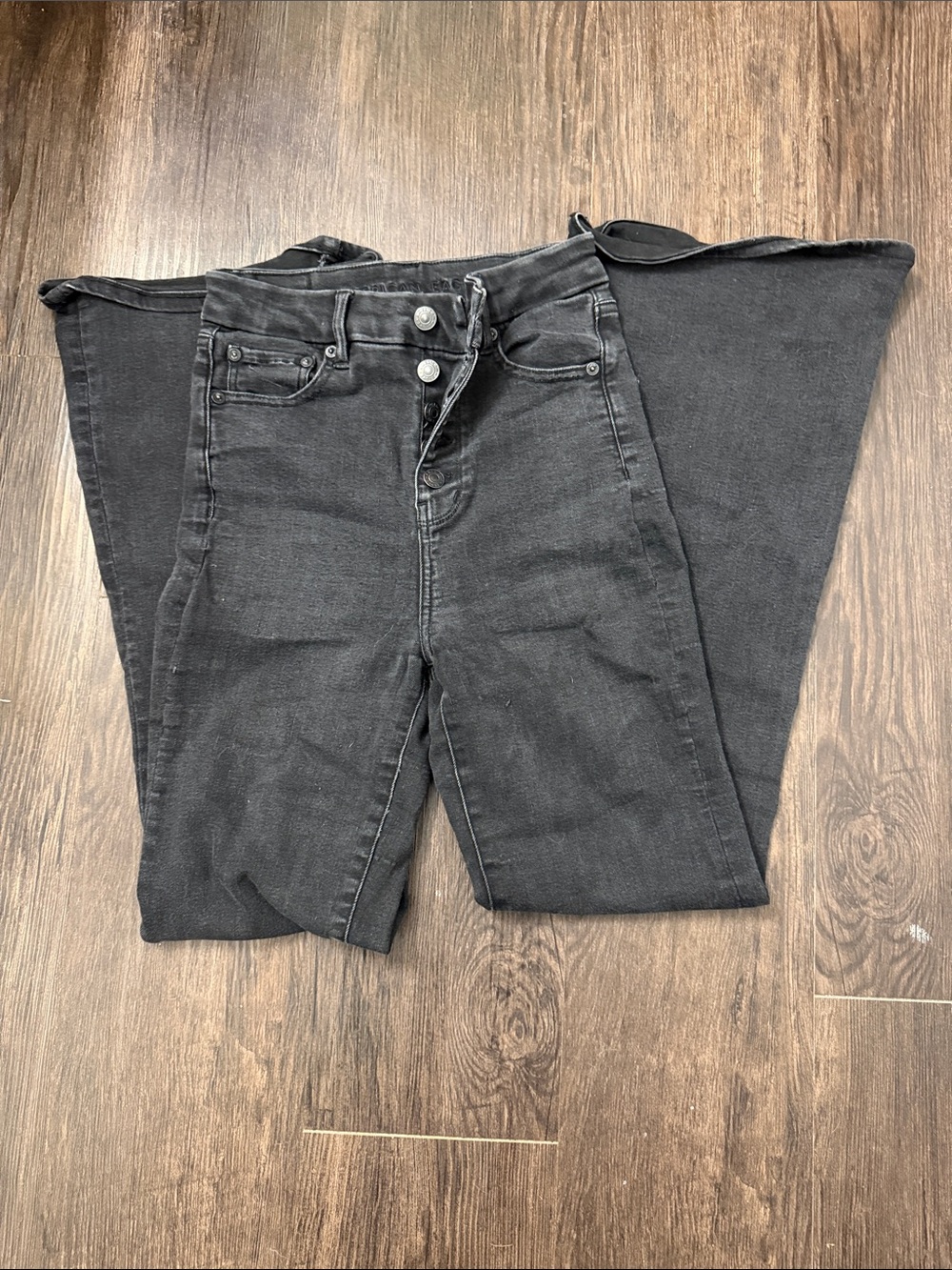 American Eagle Outfitters Black Flare Jeans